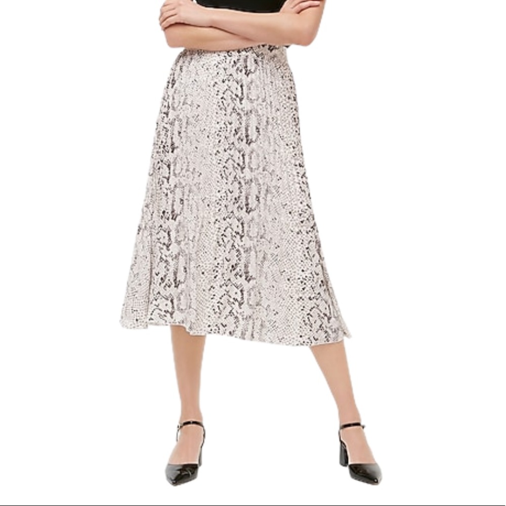 J Crew Animal Print Midi Skirt NWT